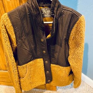 Natural Reflections Black and Tan Teddy Jacket